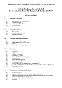 Friedhofsordnung